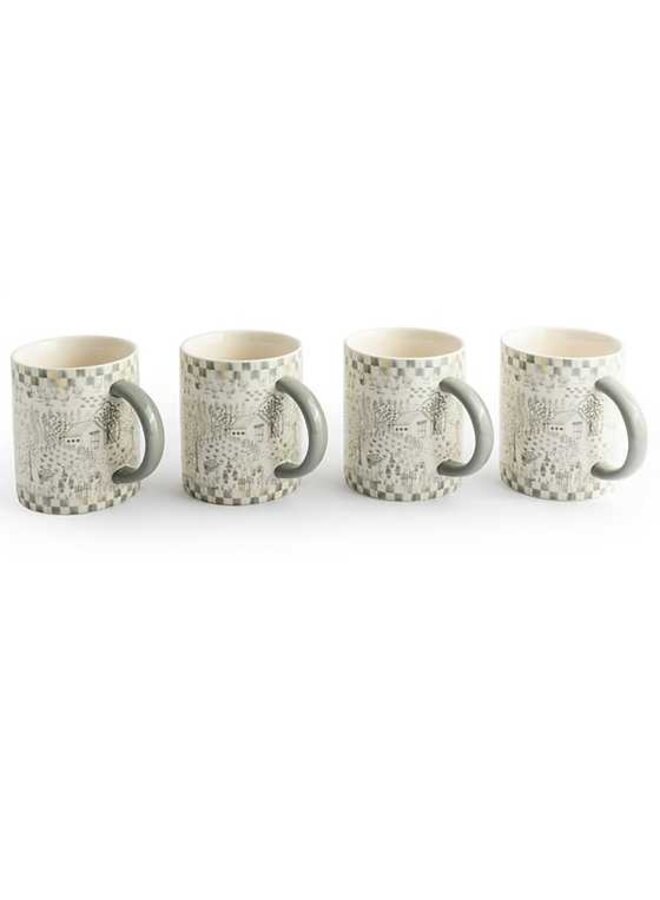 Sterling Cottage Mugs - Set of 4