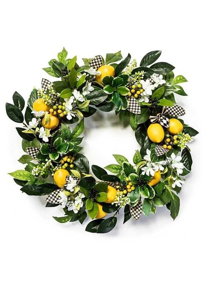 Lemon Wreath 22"