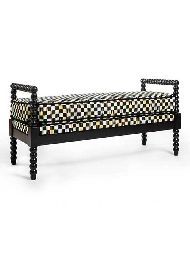 Spindle Check Outdoor Bench