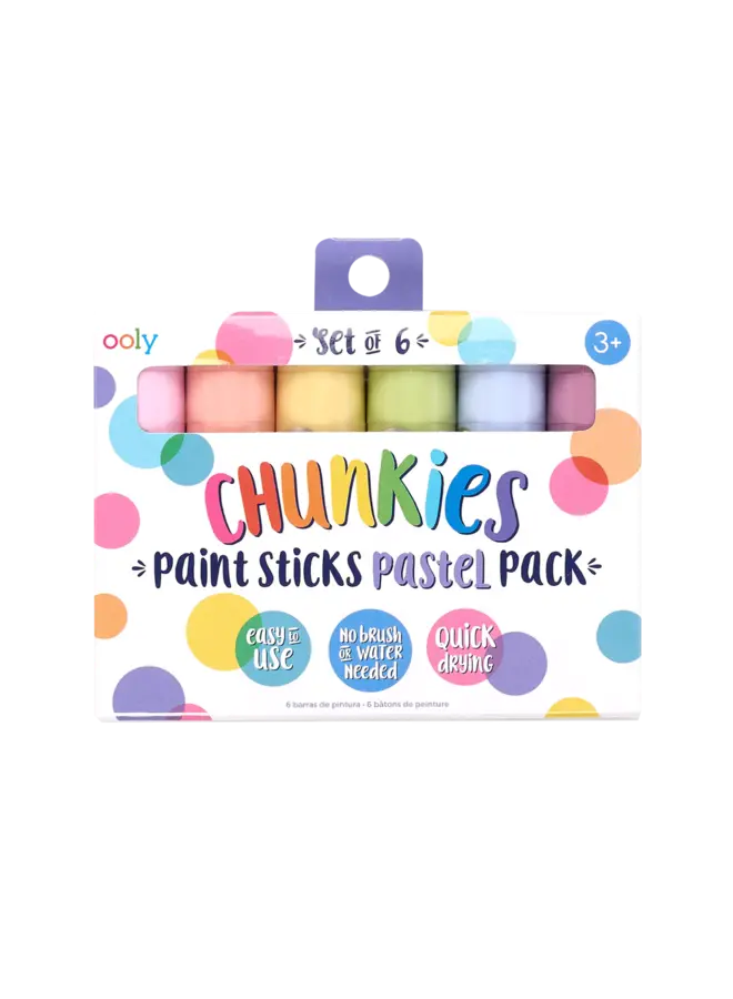 Chunkies Paint Sticks: Pastel - Set of 6