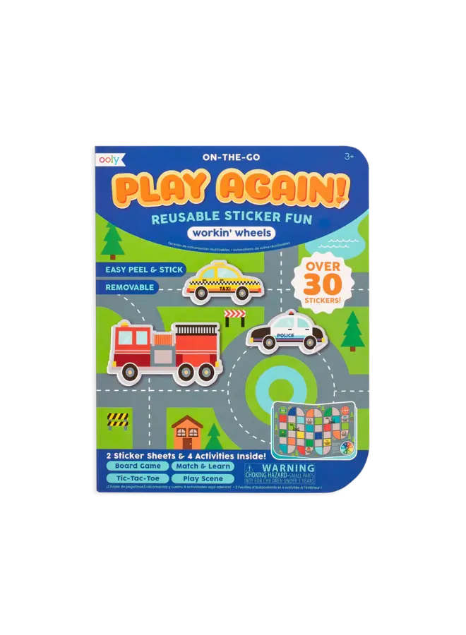 Play Again! Mini On-The-Go Activity Kit - Working Wheels