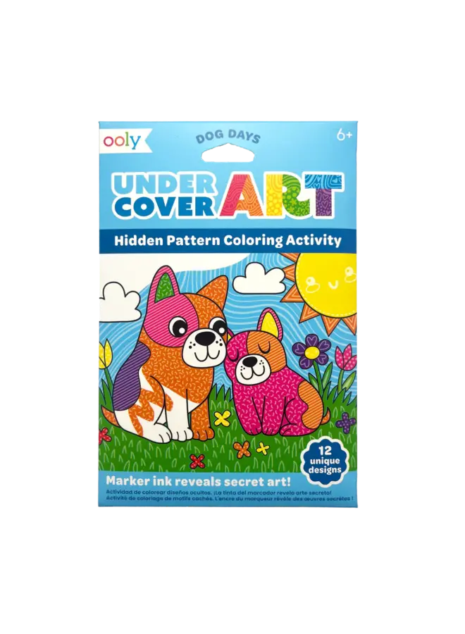 Undercover Art Hidden Patterns Coloring Activity - Dog Days