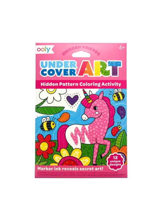 Undercover Art Hidden Patterns Coloring- Unicorn Friends