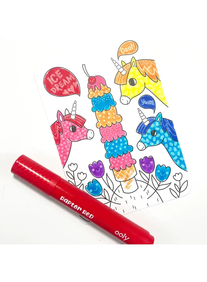 Undercover Art Hidden Patterns Coloring- Unicorn Friends