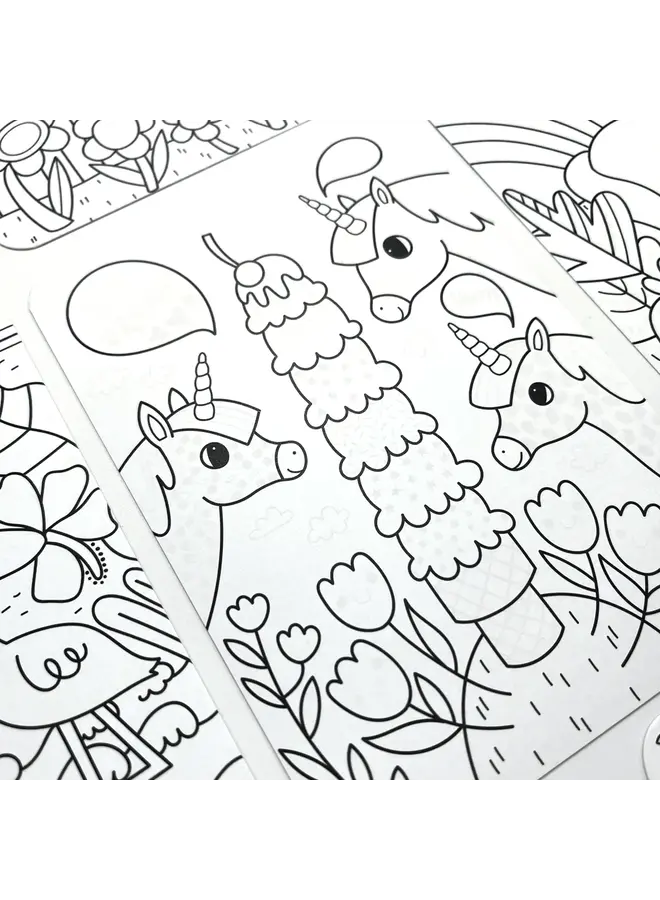 Undercover Art Hidden Patterns Coloring- Unicorn Friends
