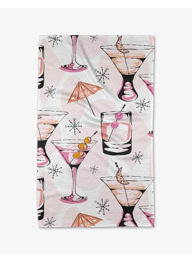 Cocktail Hour Tea Towel