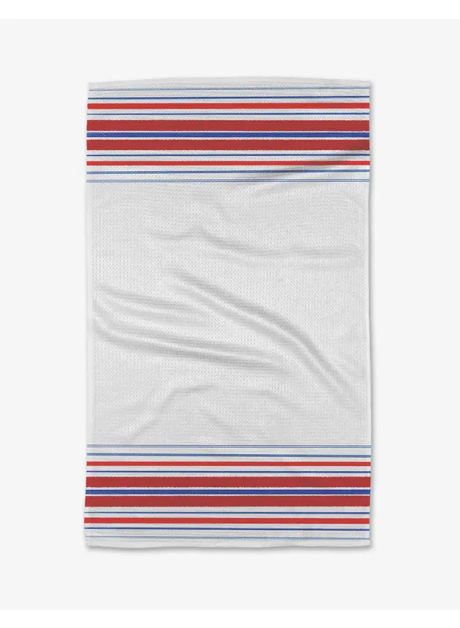 Stipes and Stripes Tea Towel