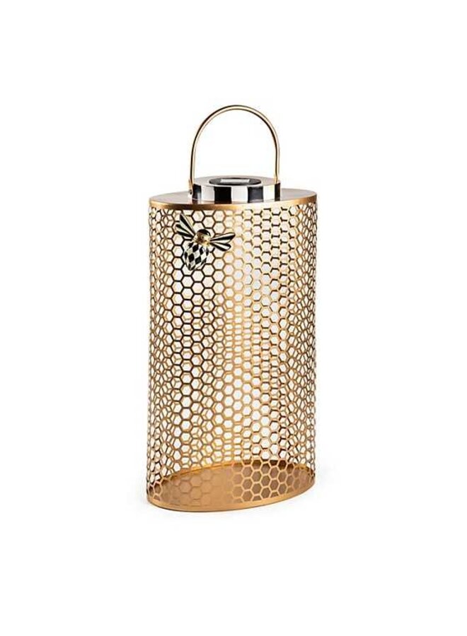 Honeycomb Tin Solar Lantern - Large