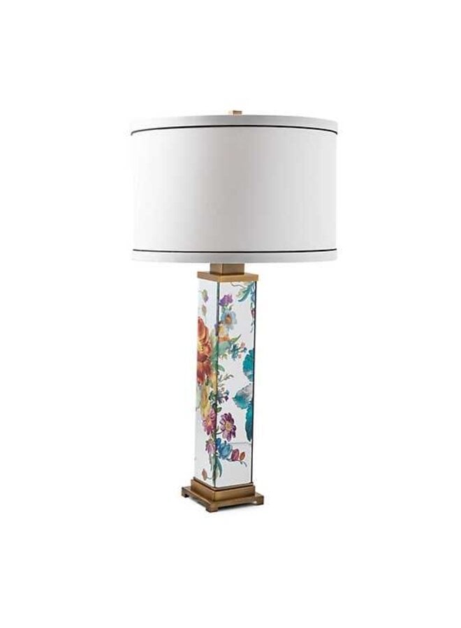 Flower Market Reflections Table Lamp