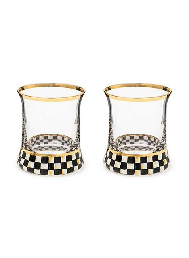 Courtly Check Tumbler Glass, Set of 2