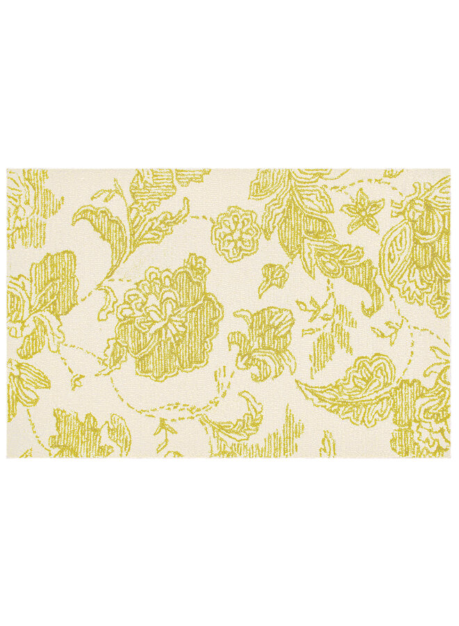 Marquee Floral Rug - Chartreuse - 2'3" x 3'9"