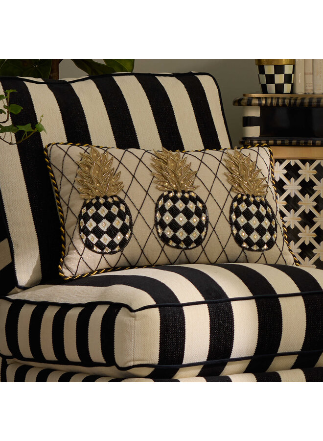Pineapple Ivory Lumbar Pillow