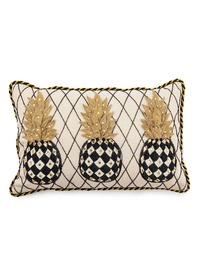 Pineapple Ivory Lumbar Pillow