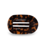 Round Flat Hair Clip - Medium - Tortoise