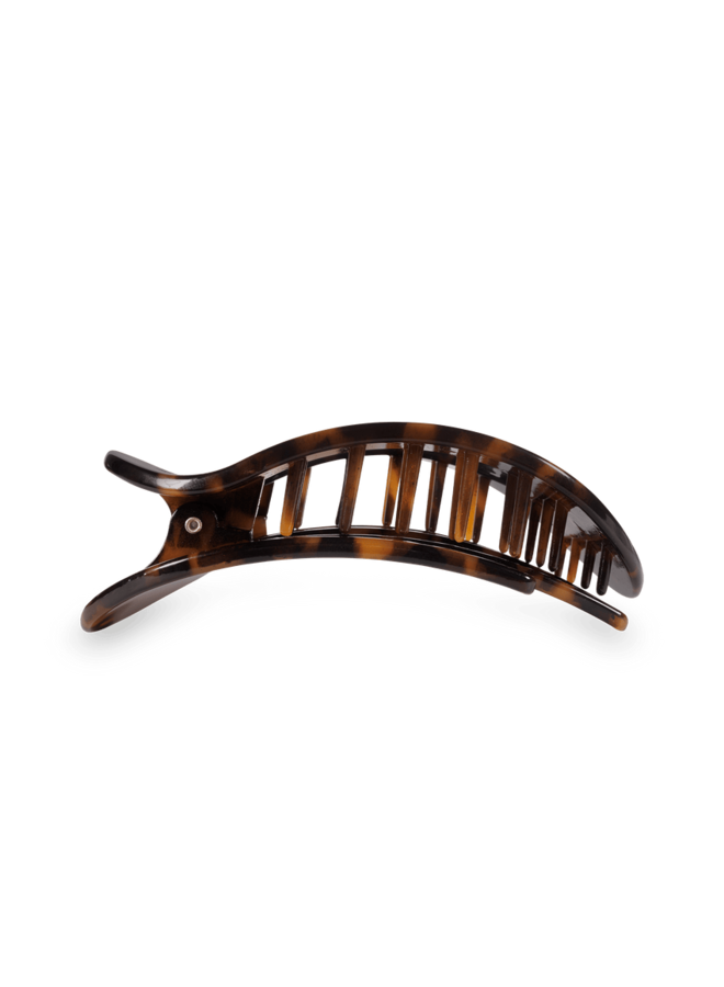 Round Flat Hair Clip - Medium - Tortoise