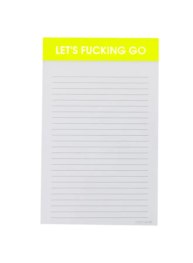 Let's Fucking Go Notepad