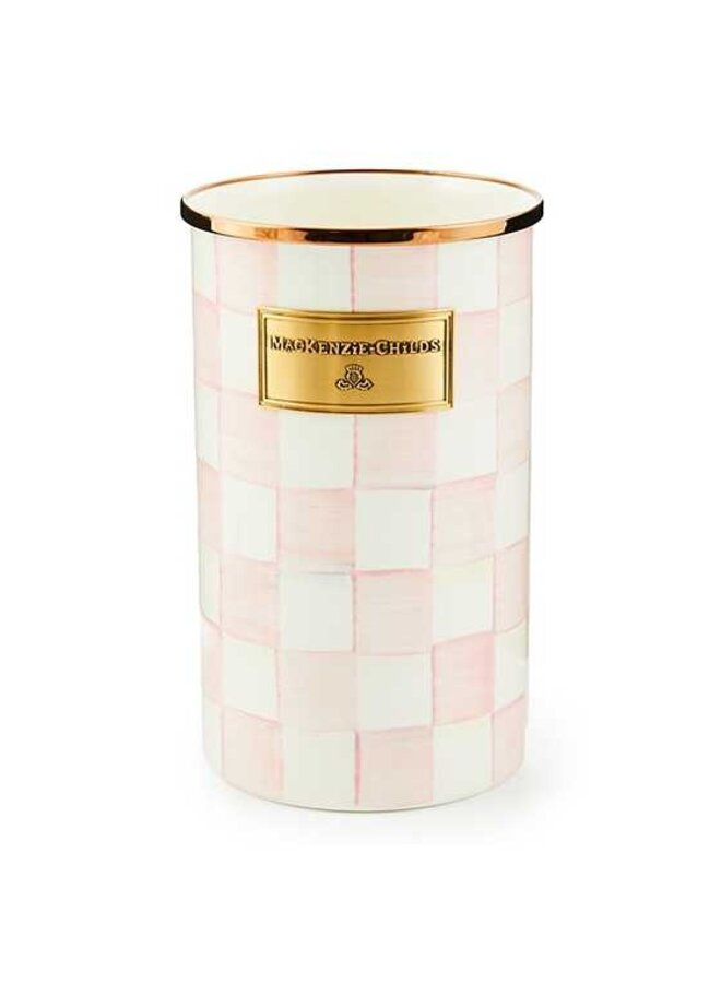 Rosy Check Enamel Utensil Holder