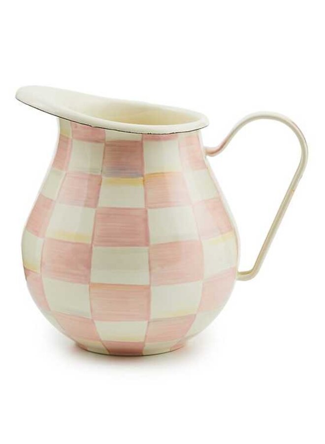 Rosy Check Enamel Pitcher