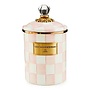 Rosy Check Enamel Canister - Medium
