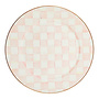 Rosy Check Enamel Serving Platter
