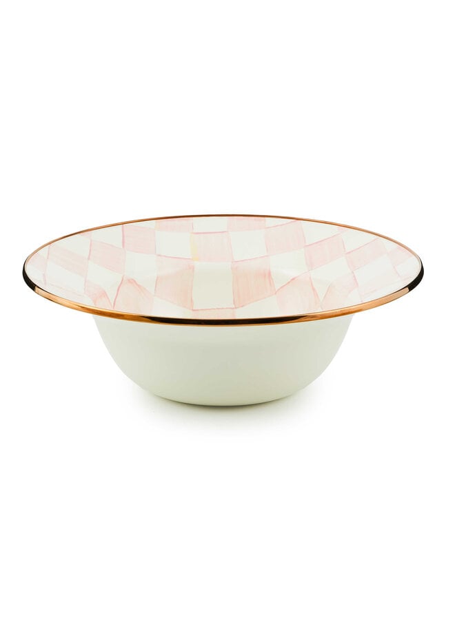 Rosy Check Serving Bowl