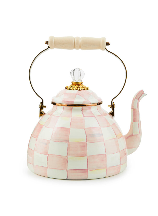 Rosy Check 3 Quart Tea Kettle