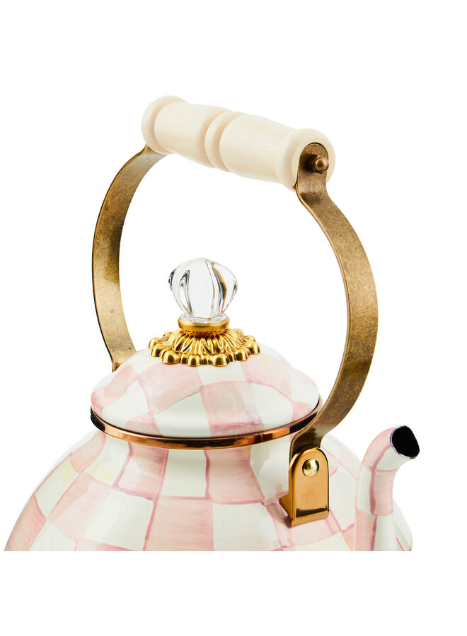 Rosy Check 3 Quart Tea Kettle