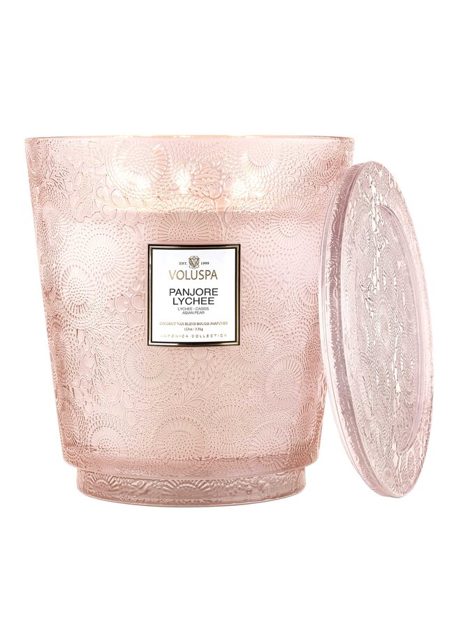 5 Wick Hearth Candle - Panjore Lychee