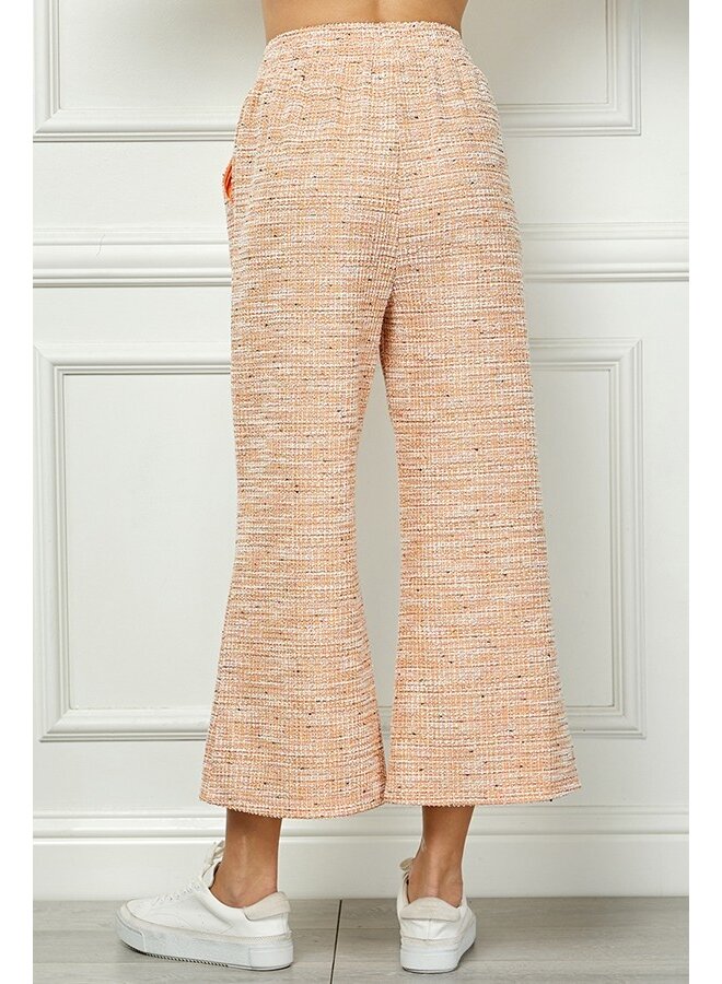 Princess Boucle Wide Cropped Pant