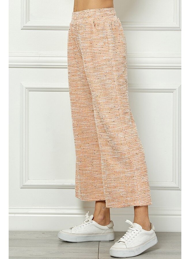 Princess Boucle Wide Cropped Pant