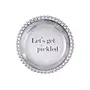 Let's Get Pickled Beaded Wine Coaster