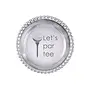 Let's Par Tee Beaded Wine Coaster