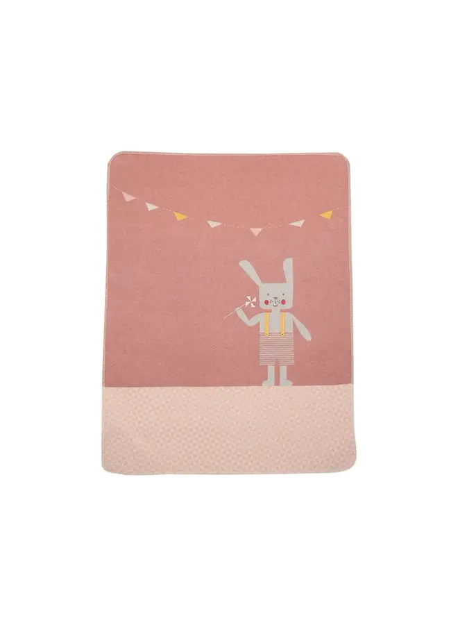 Baby Blanket Juwel Bunny Rabbit - Rouge