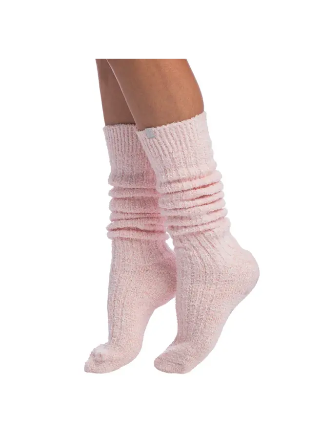 Slouchy Marshmallow Socks - Blush Pink