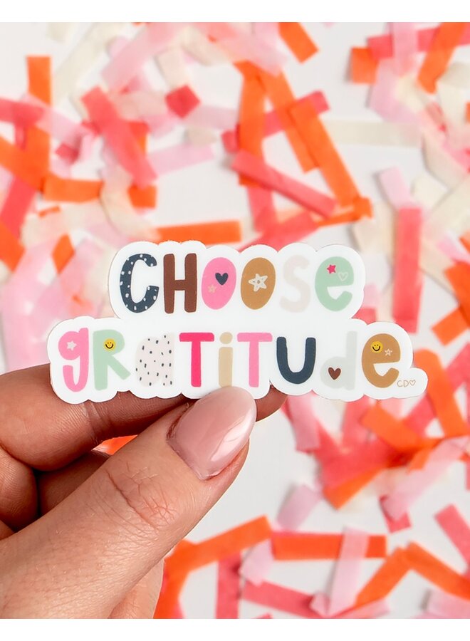 Choose Gratitude Decal Sticker