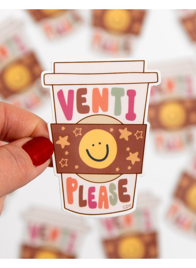 Venti Please Decal Sticker