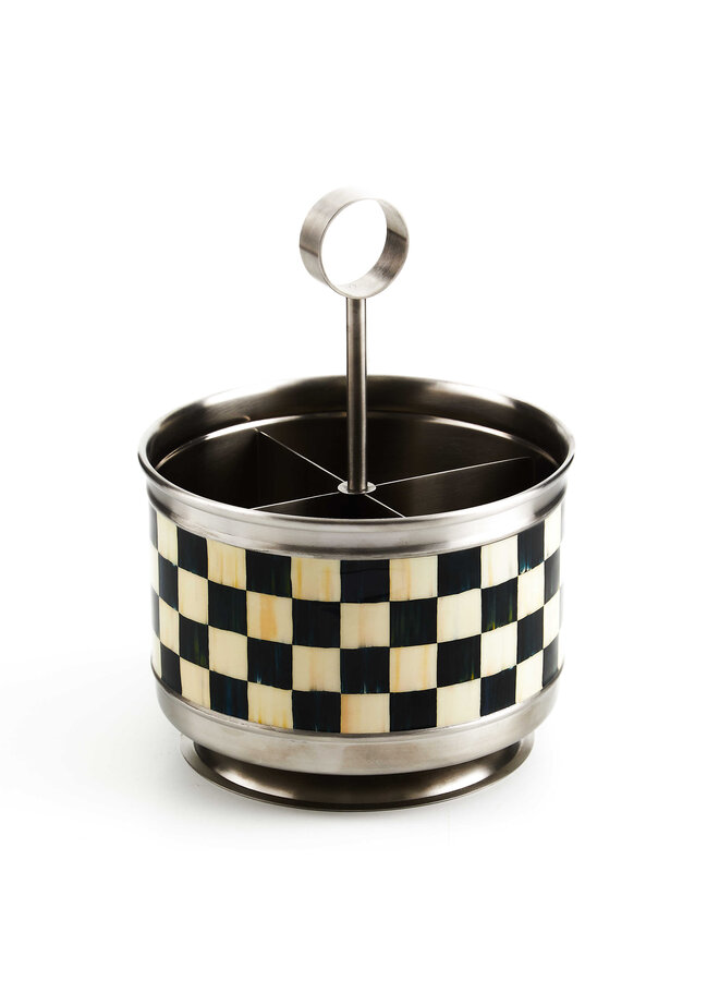 Supper Club Flatware Caddy - Courtly Check