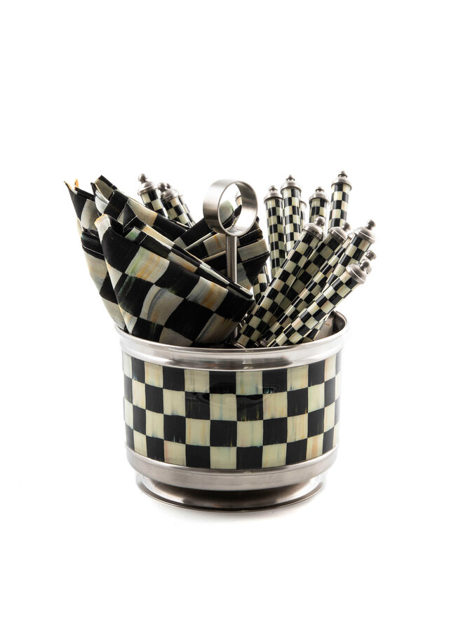 Supper Club Flatware Caddy - Courtly Check
