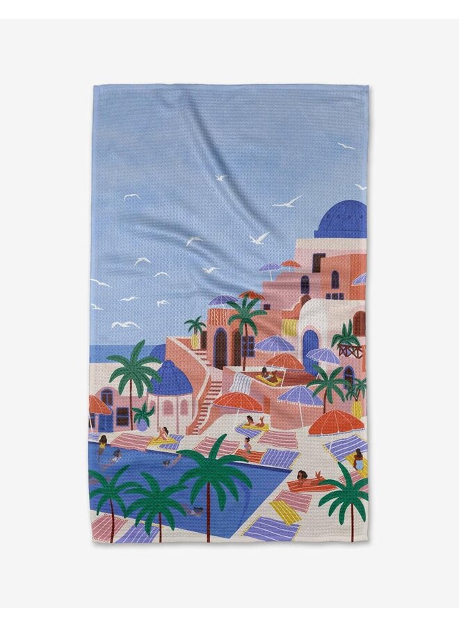 Summer Vacation Tea Towel