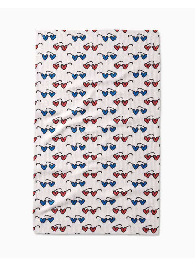 Summer Sunglasses Tea Towel