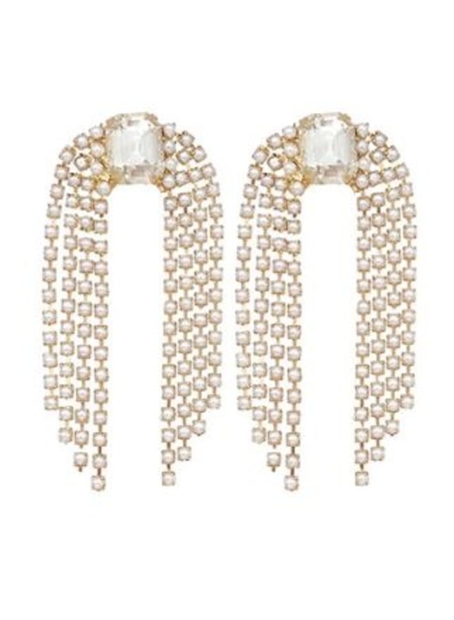 Pearl Chain Earrings