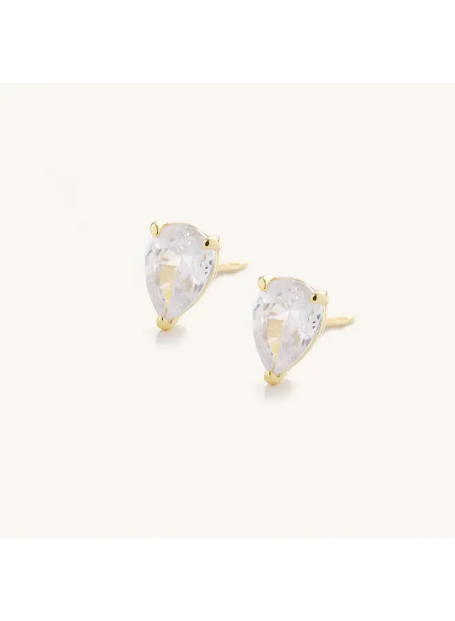 Emily Studs- Pear Cut