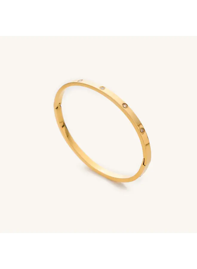 Mini Corinne Gold Bangle Bracelet