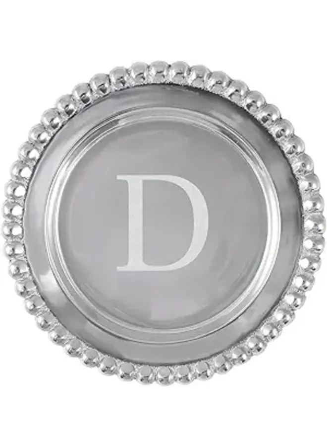 Monogrammed Wine Plate