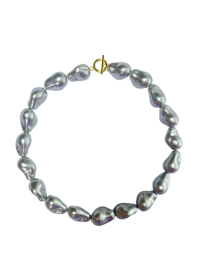 Ariel Pearl Collar- Silver