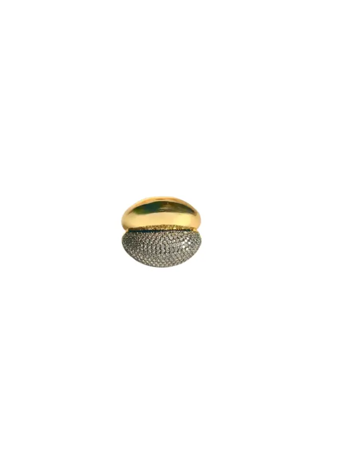 Double Decker Glam Ring