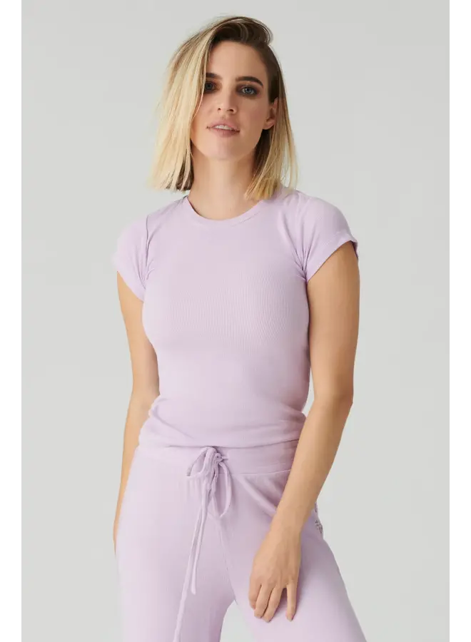 Lacey Basics S/S Tee - Lavender Glow