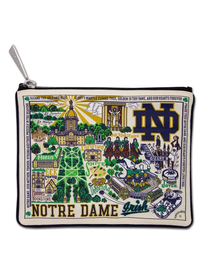 Notre Dame Collegiate Zip Pouch
