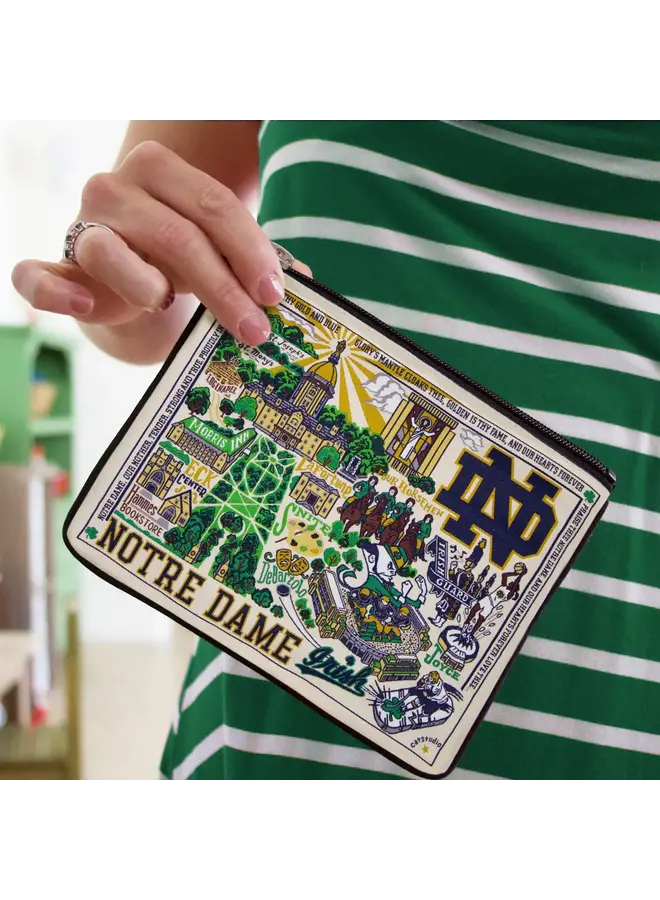 Notre Dame Collegiate Zip Pouch