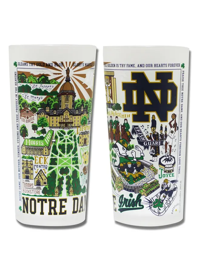 Notre Dame Collegiate Drinking Glass Set